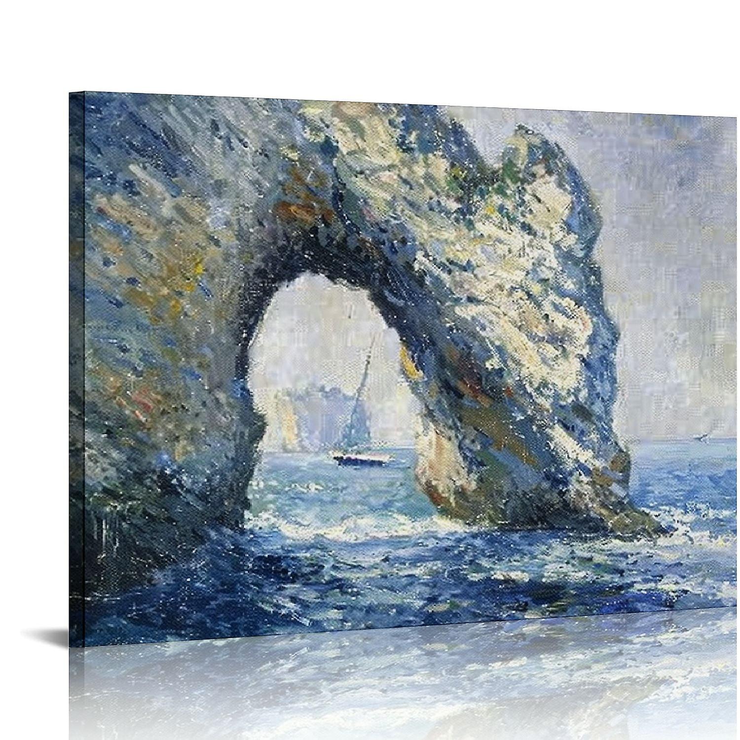 The Manneporte Canvas Prints Wall Art of Claude Monet Fam-yezhibbb20