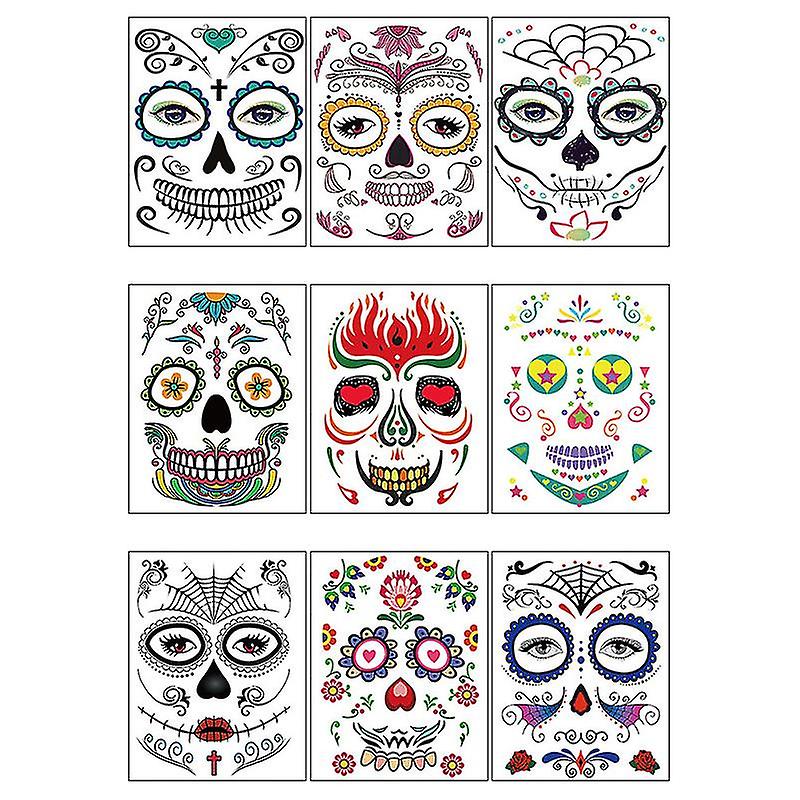 9pcs Halloween Body Stickers