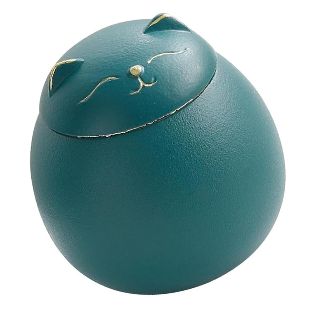 Ceramic Airtight Jar Tea Storage Jar Cat Shape Storage Jars Porcelain Jar for Tea Spices Pot Coffee