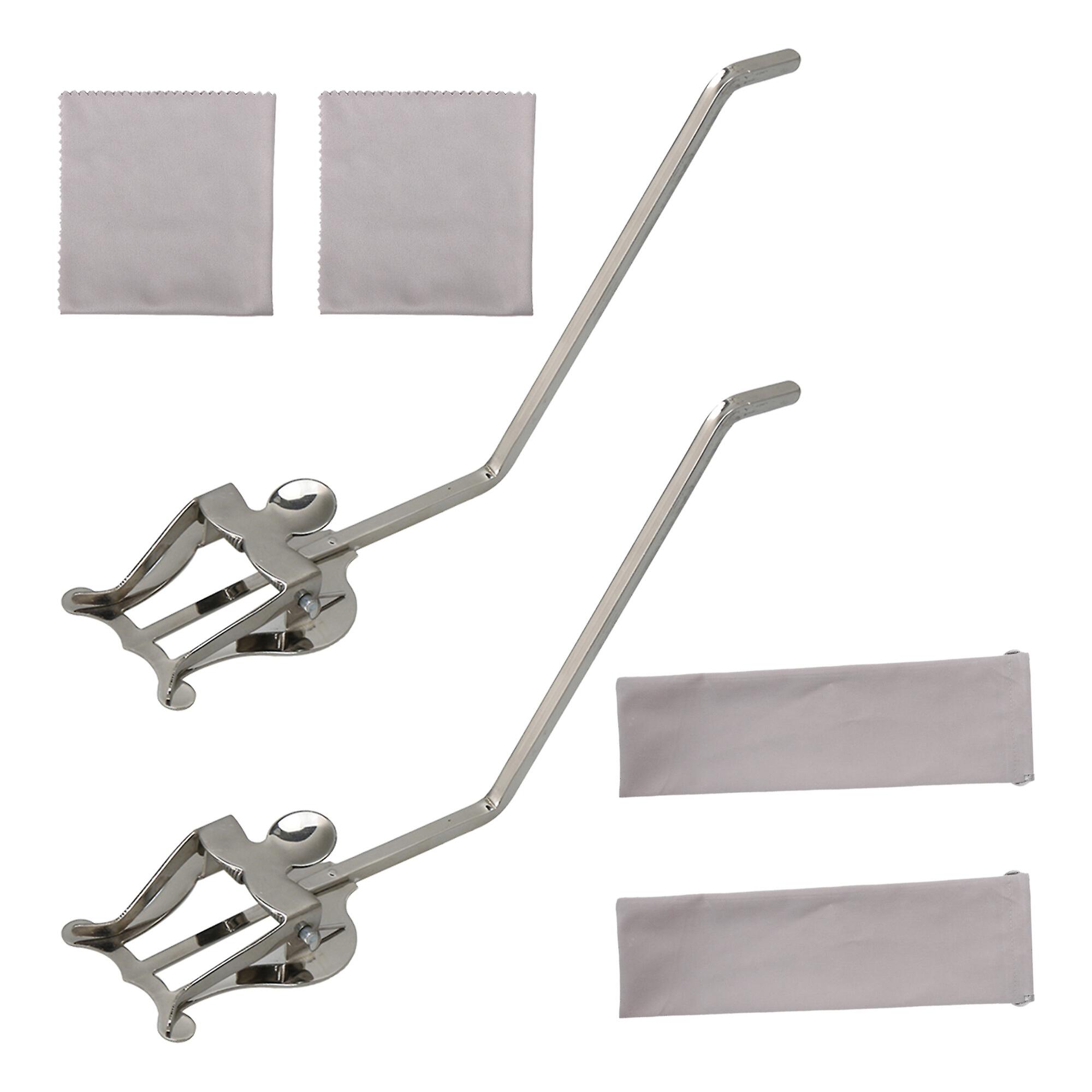 2 x Alto and Tenor Sax Band Clamp-On Holder for Saxophone Accessories