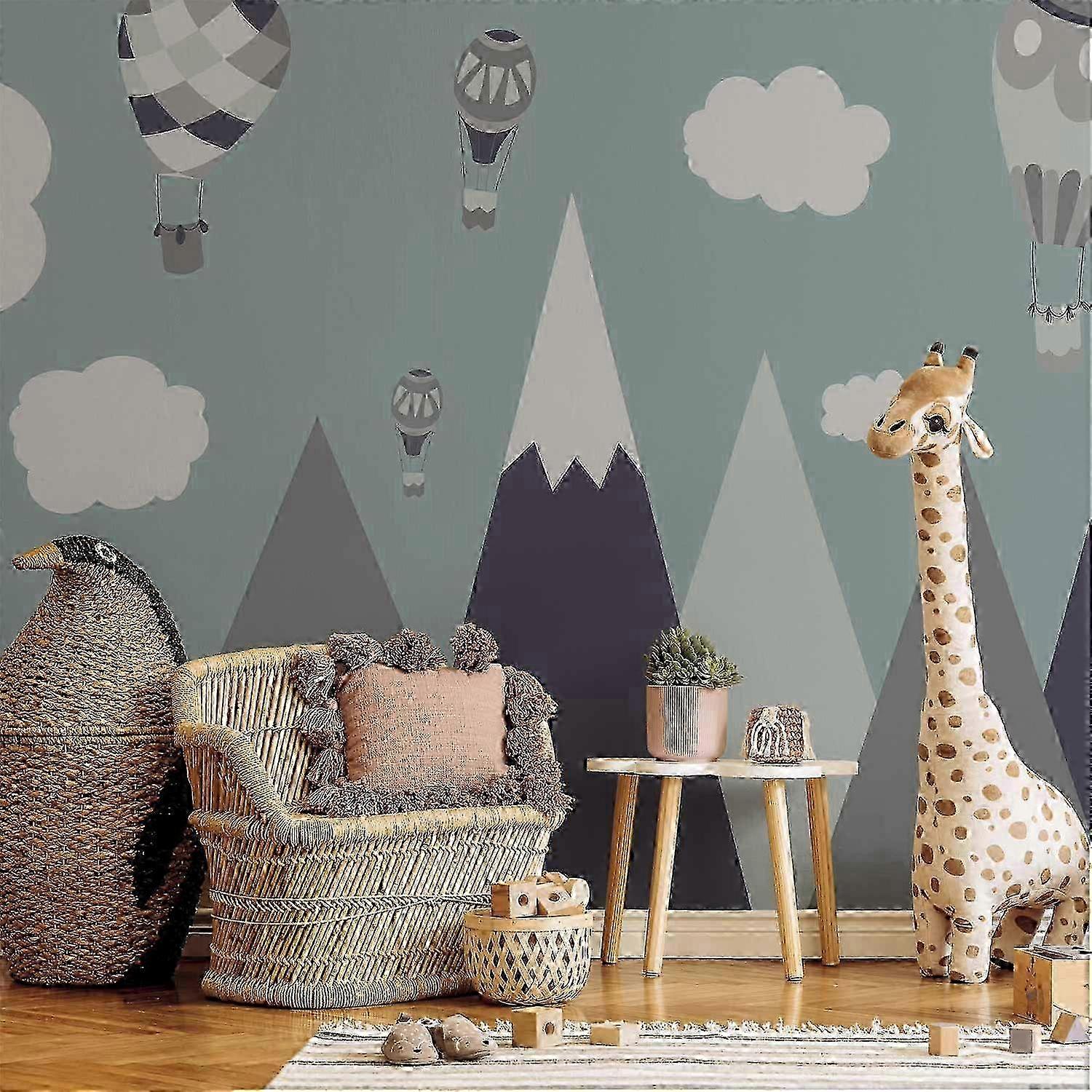 Selvklæbende vægmaleri - Balloon Land