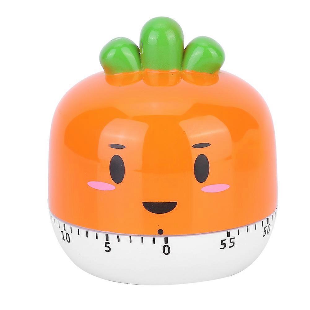 Cartoon Mechanical Manual Kitchen Cooking Timer Alarm Reminder Timepiece Countdown ToolOrange