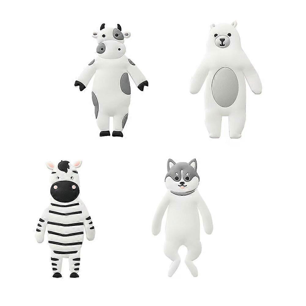 Soft Glue Foldable Seamless Hooks Kitchen Multifunctional Storage Racks Creative Cartoon Animal Shape Hooks 4