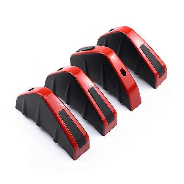4pcs Universal Car Rear Bumper Diffuser Spoiler Carbon Fiber ABS Rear Bumper Lip Diffuser rear bumper universal car lip