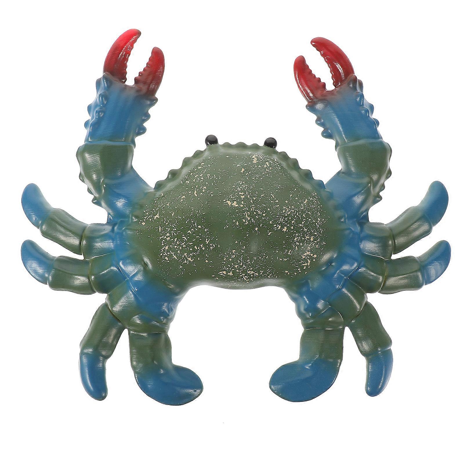 Simulation Cooked Crab Model Simulated Crab Figurine Sea Creature Science Educational Prop