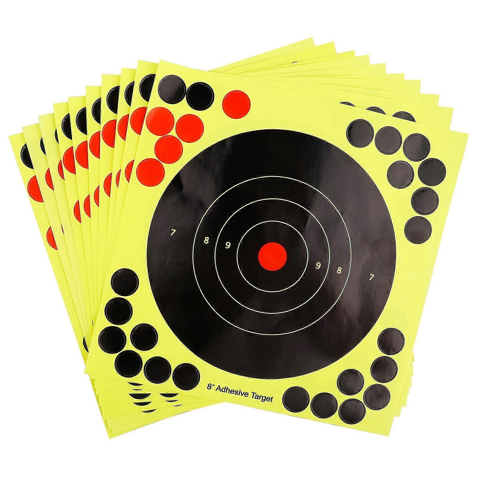 10pcs Hunting Training Target Sticker Adhesive Reactivity Shoot Target Aim