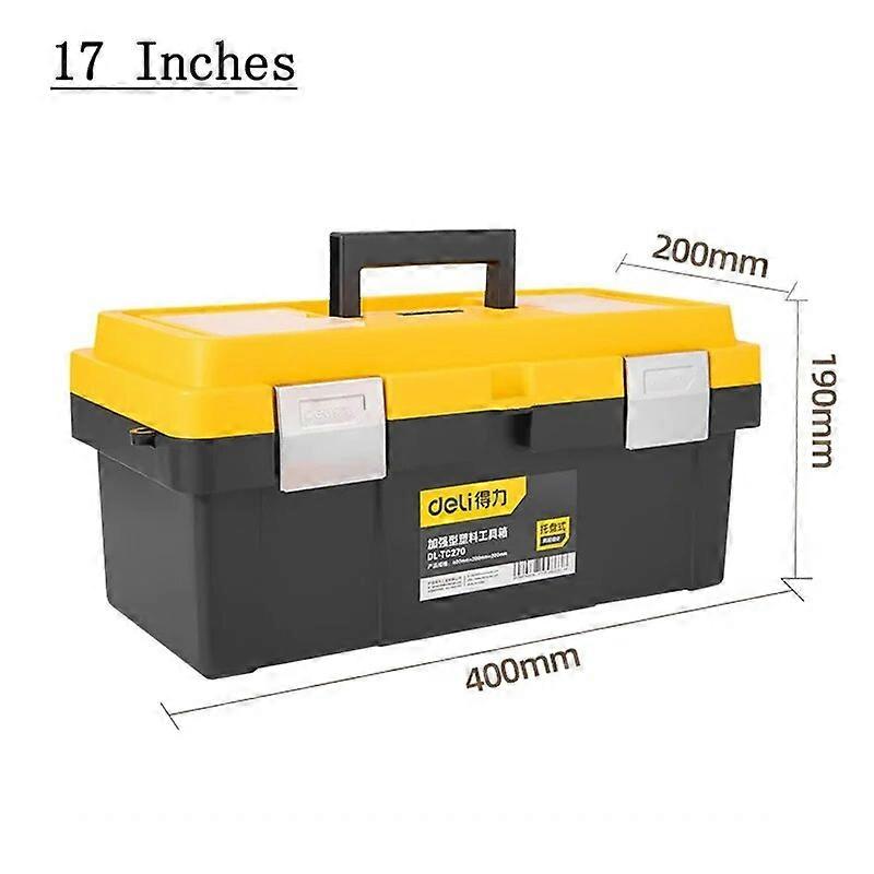 1 Pcs 12/14/17 Inch Heavy Duty Storage Tool Boxes Electrician Portable Tools Case With Handle Multifunctional Household Toolbox