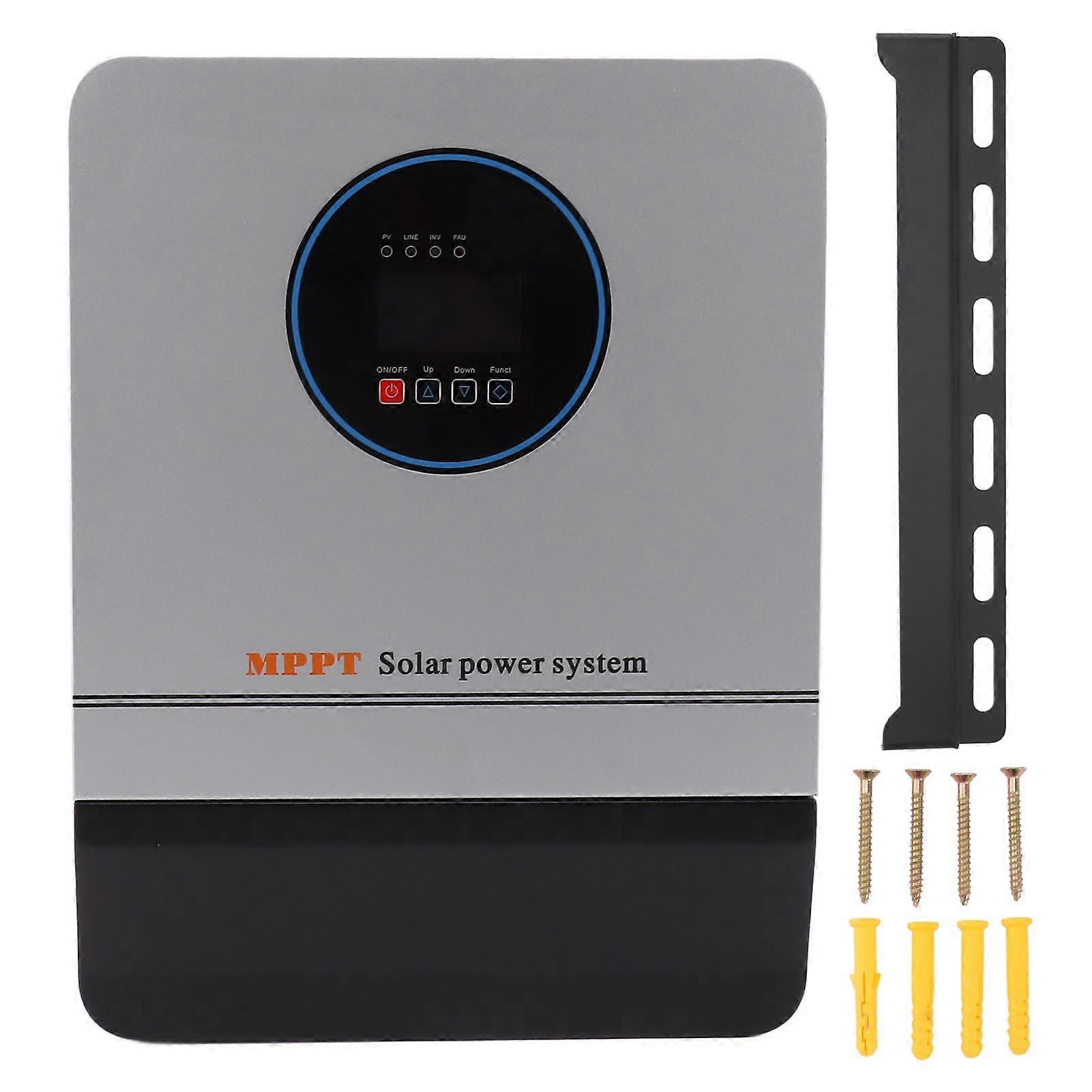 1000w Pure Sine Wave Inverter 24v Dc To 110v Ac All In One Off Grid Solar Charger Inverter With 30a Mppt Solar Controller Lcd Display For Home