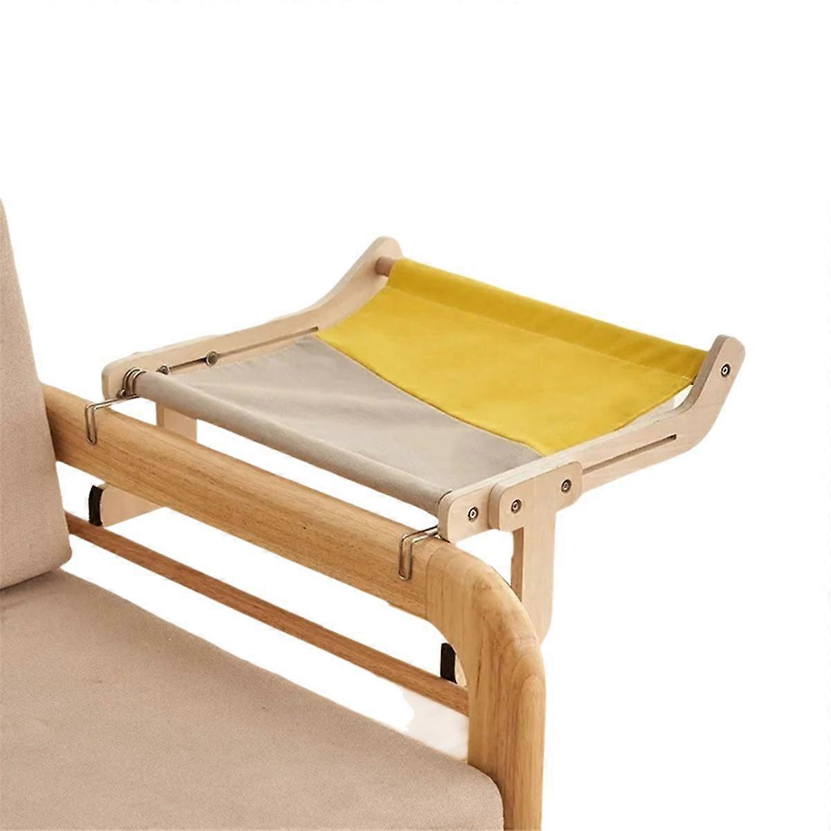 Cat Hammock Universal Cat Hammock for All Seasons Cat Hanging Bed Cat Hanging Bed Convenient Fixing Bracket Gray Yellow