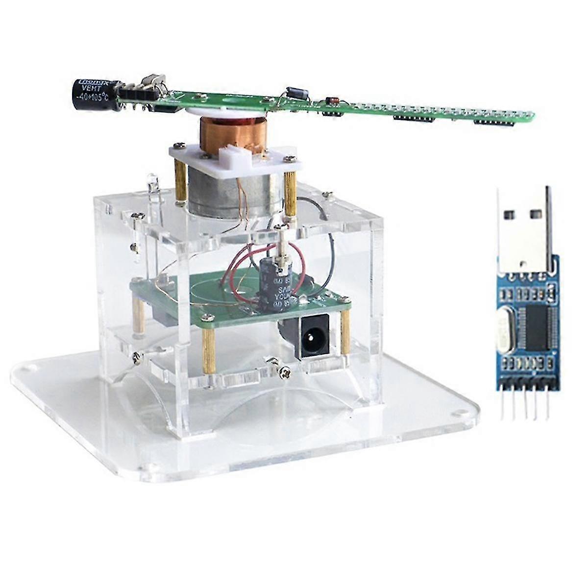 Flat Rotation Led Dot Display Diy Kit 51 Single Chip Microcomputer Welding Diy Electronic Parts,wit