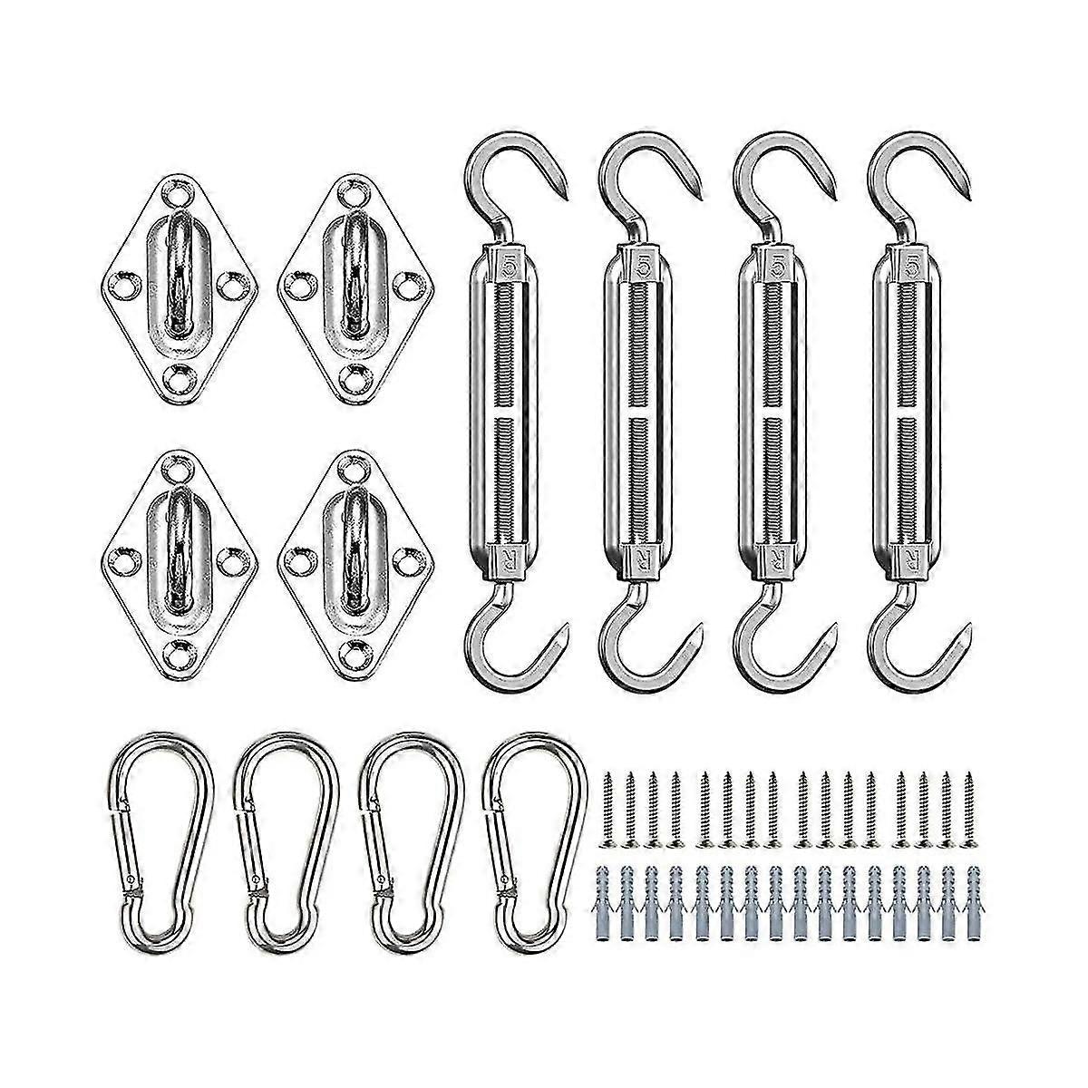 Awning Attachment Set, 304 Stainless Steel Awning Accessory Kit Awning Attachment Mounting Tool Wit