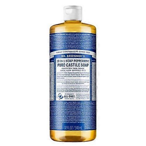 Reine kastilische Flüssigseife Hanf Pfefferminze, 946 ml von Dr.Bronner's