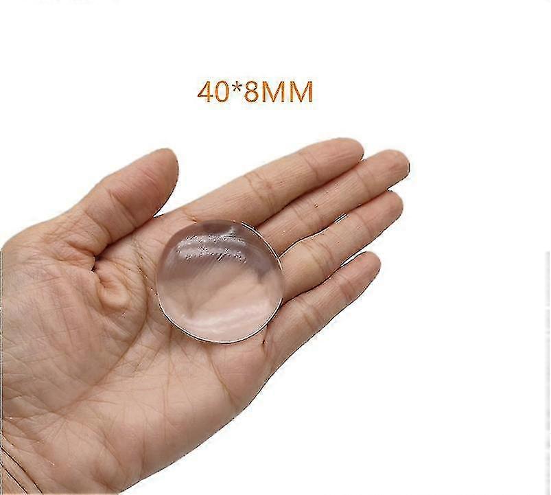 8pcs Door Knob Wall Shield, Transparent Round Soft Rubber Wall Protector