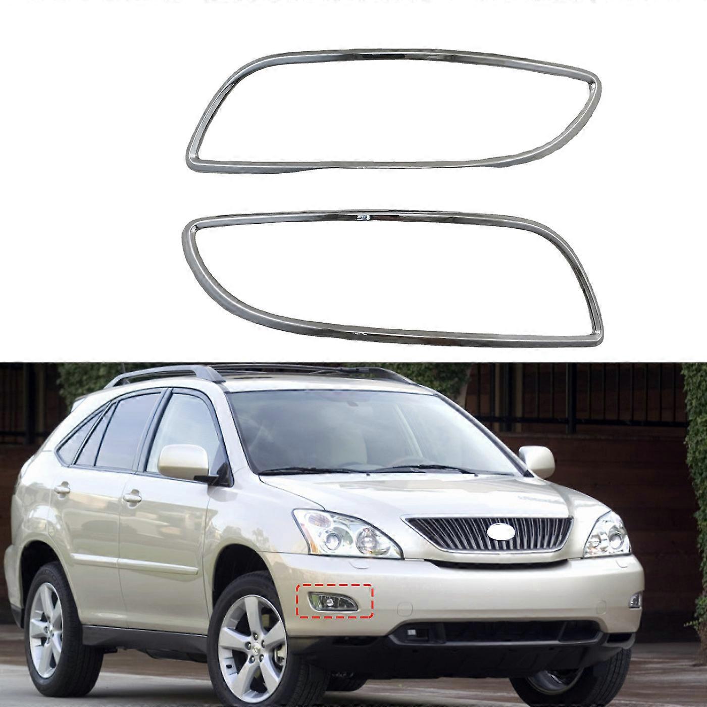 2003 Rx330 Front Fog Lamp Cover Automobile Trim Parts Fog Light Frame Electroplating Wallhang
