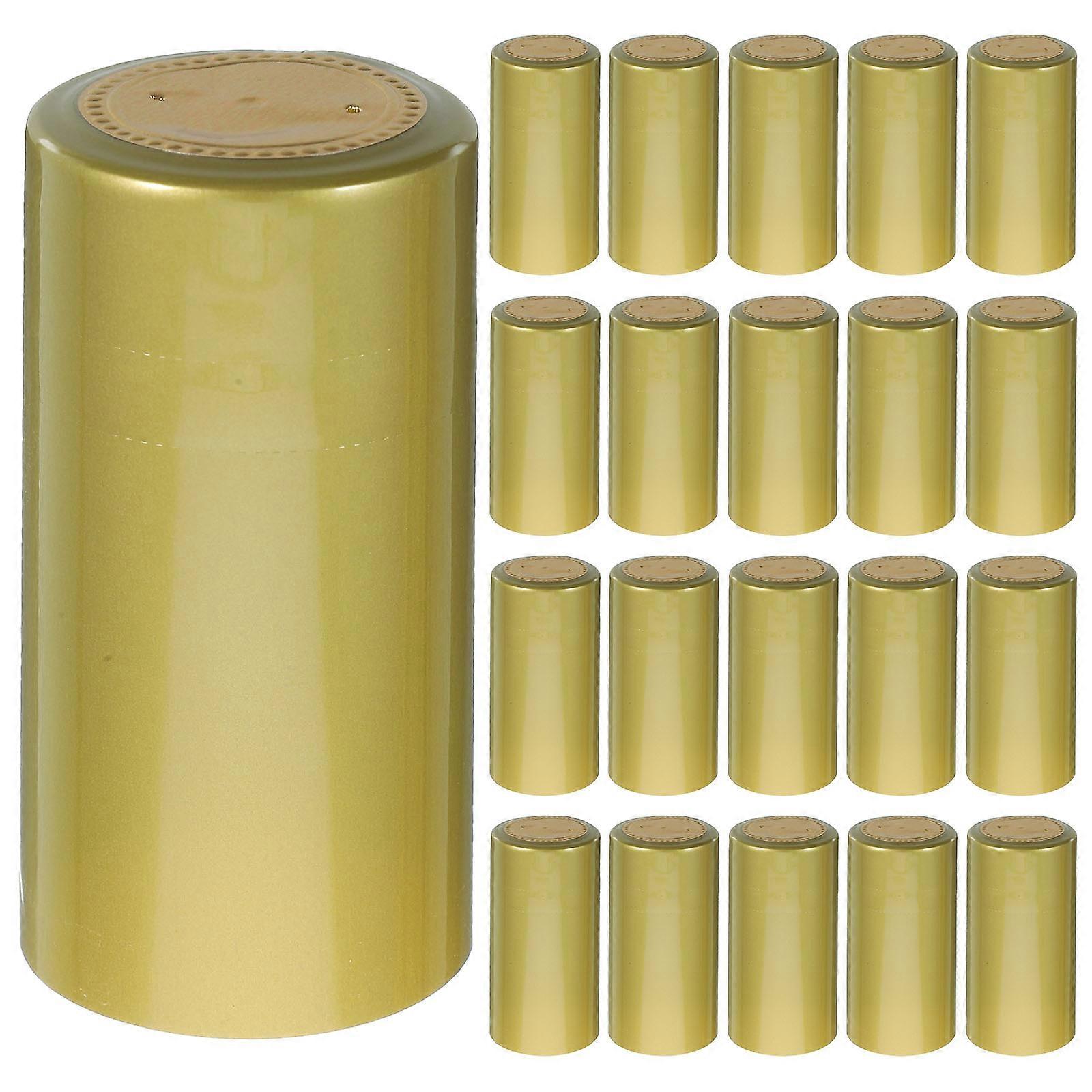 100PCS Heat Shrink Wine Bottle Sealing Caps Heat Shrink Wine Bottle Capsules Top Covers