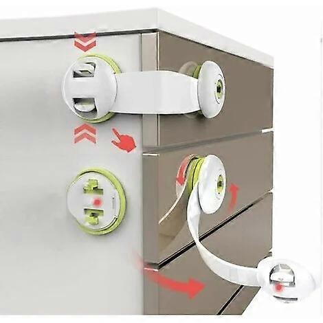 10 قطع قفل أمان - أخضر 1 عبوة