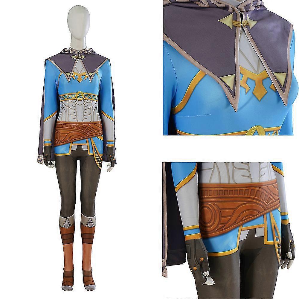 Princesa Zelda Disfraz Conjunto tailandés completo Juego de anime