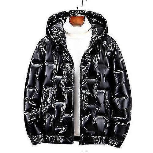 Mænds dun lyse jakke pakbar puffer jakke vandafvisende hættejakke