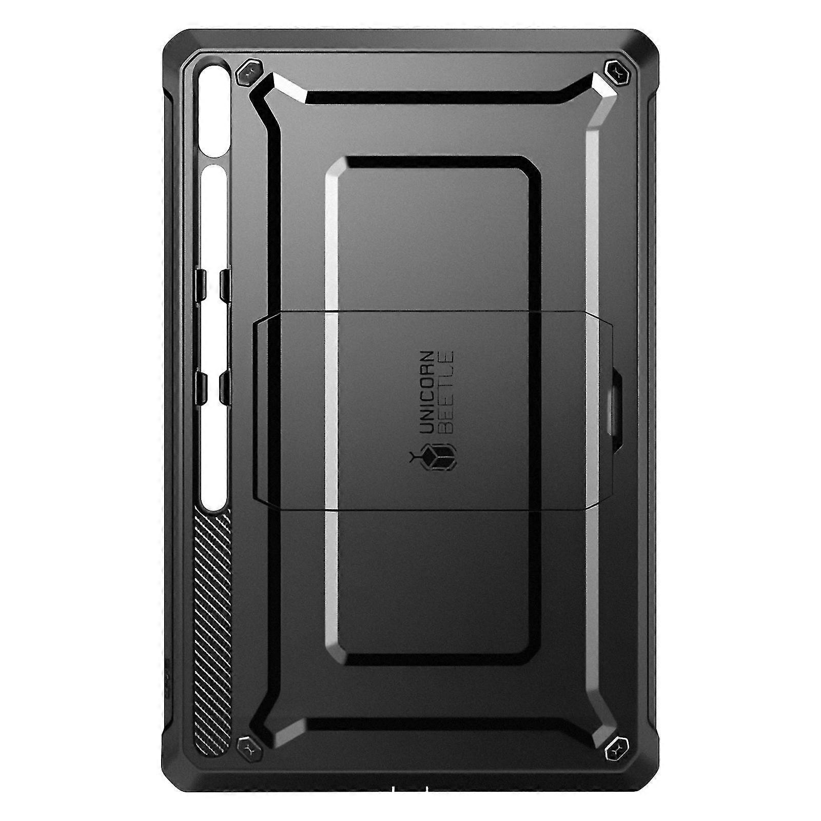 Custodia completa per Galaxy Tab S9 Ultra antiurto con cavalletto, nero-buono