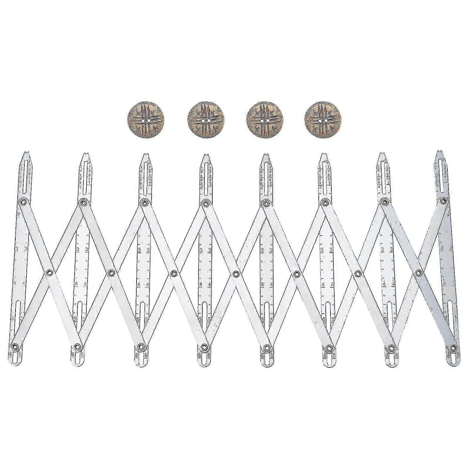 Simflex Expanding Sewing Gaugealuminum Expanding Sewing Gauge Button Guide Spacing Device