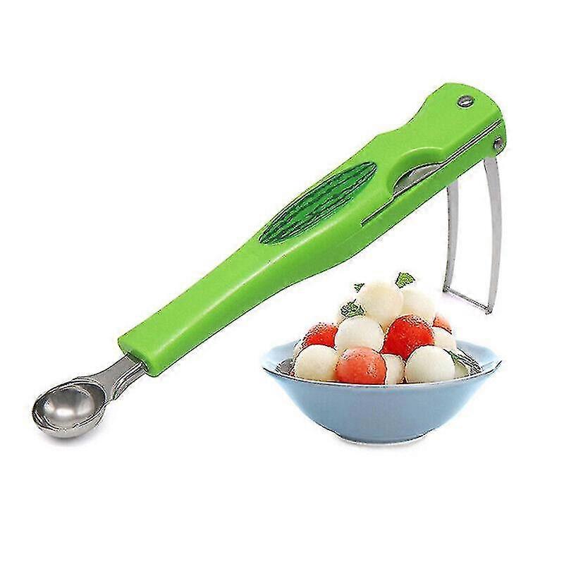 Watermelon Splitter Pulp Spoon 3 In 1 Fruit Ball Digger Practical Household Tool