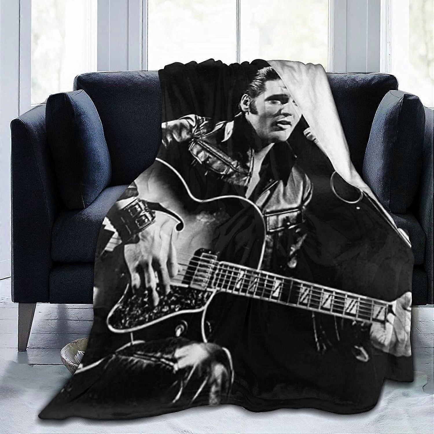 خمر الفيس بريسلي الصوف رمي حجم بطانية بطانية خفيفة الوزن تنفس سرير مريح بطانية أحجام متعددة للبالغين كي SYS22772