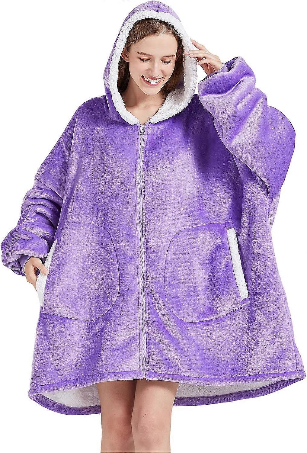 Kuddly Hoodie Sweatshirt Blanket With Hood Huggle Blanket Hoodie