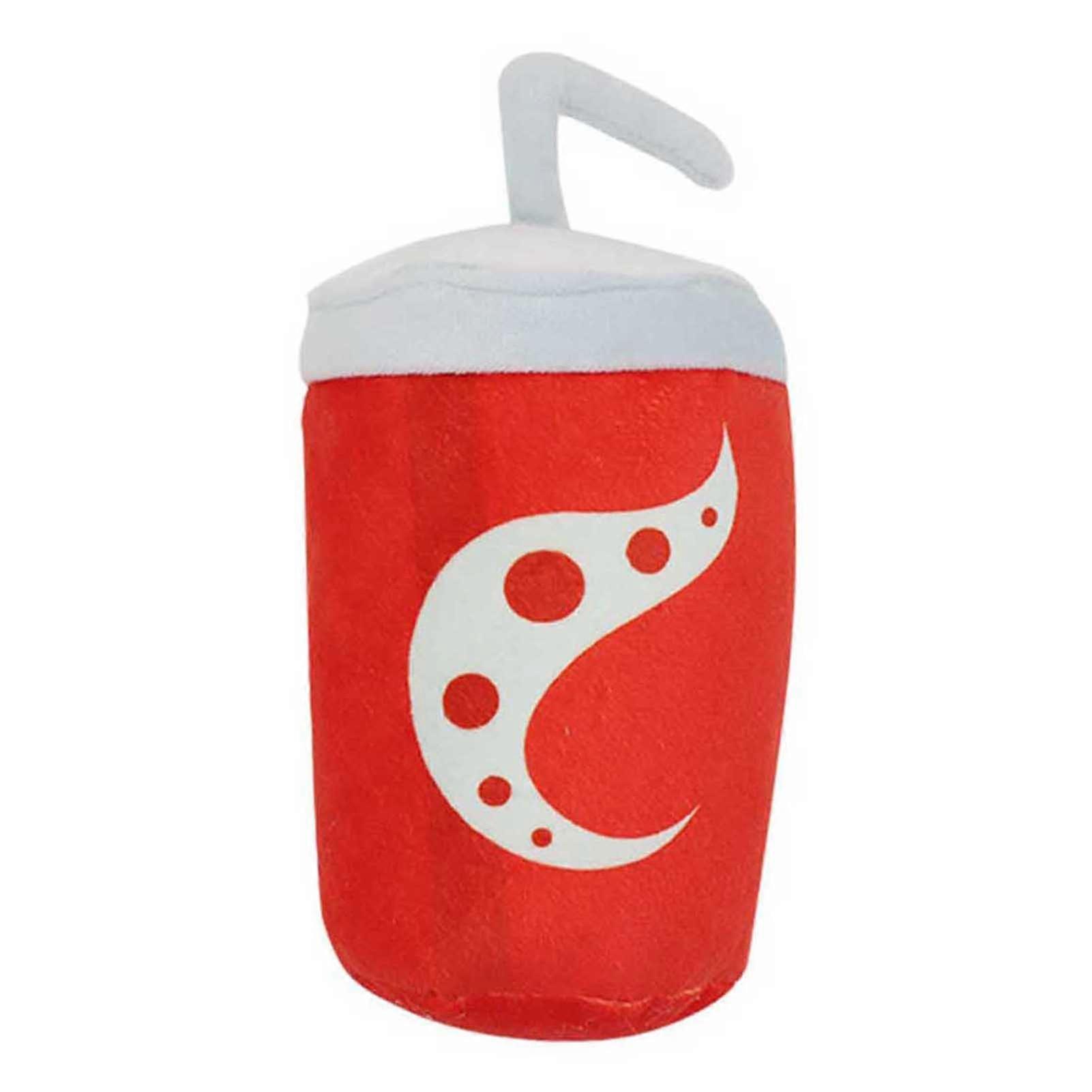 Interactive Plush Dog Chew Toys with Creative Cola/French Fries/Pizza Shape for Aggressive Chewers Large Breed