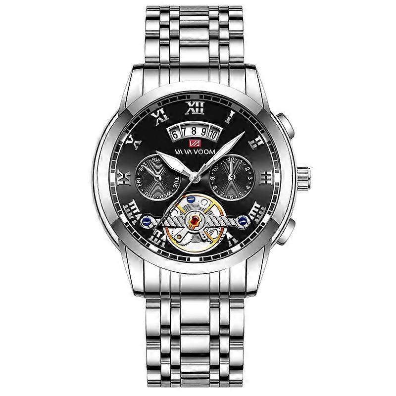 OHPA VA-2453 watch stainless steel Tourbillon non automatic multi-function mechanical watch Fashion luminous waterproof watch
