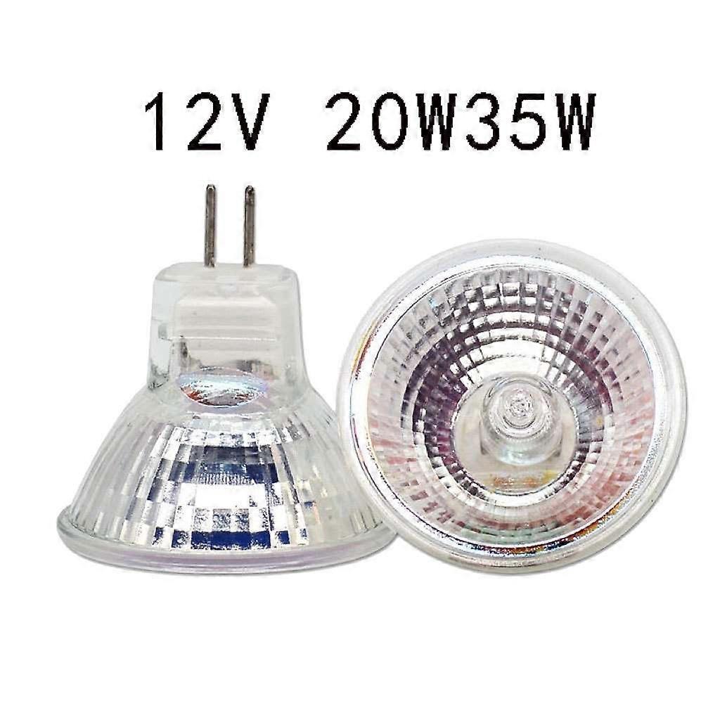 12v 35w Halogen Lamps Gu5.3 Spot Base Warm White, Dimmable, Pack Of 8