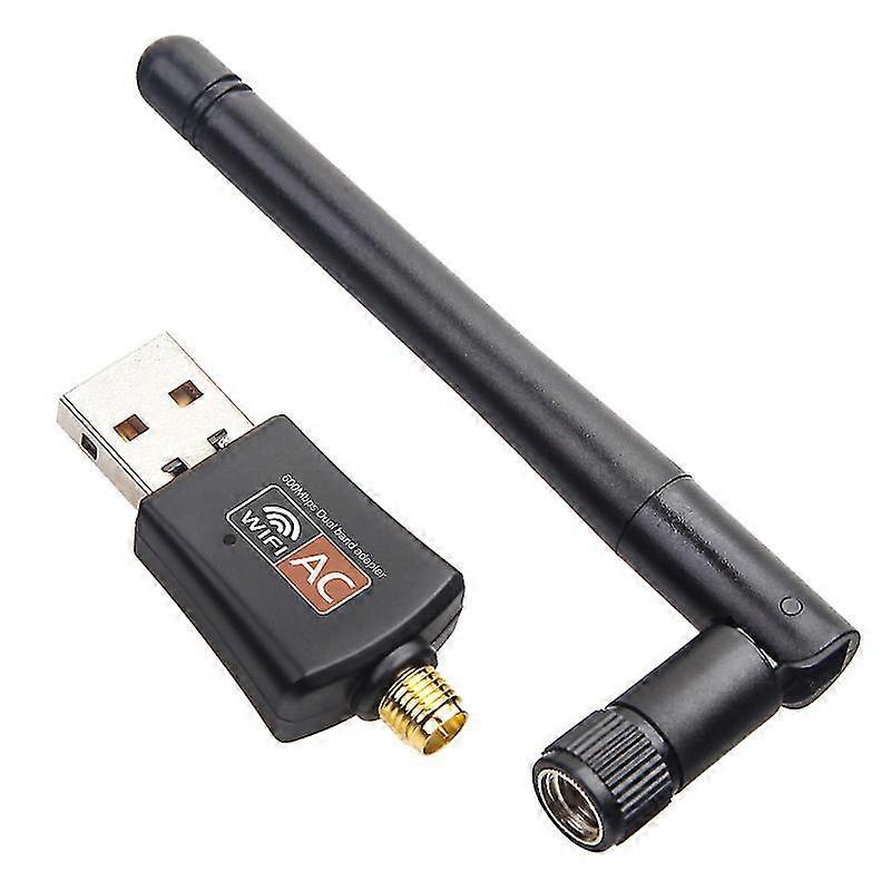 ZK-600 Mbps Draadloze Usb-Adapter Dongle Dual Band Netwerk Lan-kaart Wifi-adapter