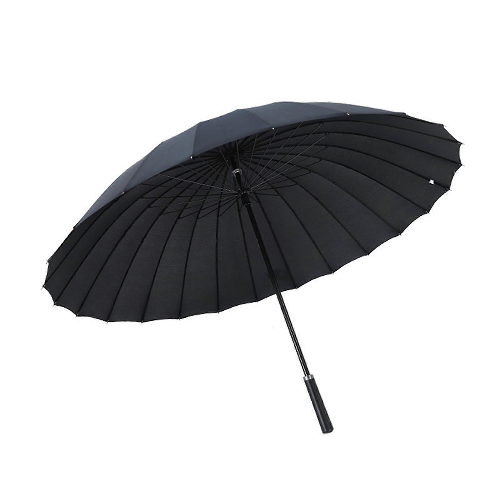 24 Bone Long Handle Umbrellas Reinforcement Windproof Parasols All-weather Umbrellas for Rainy Day