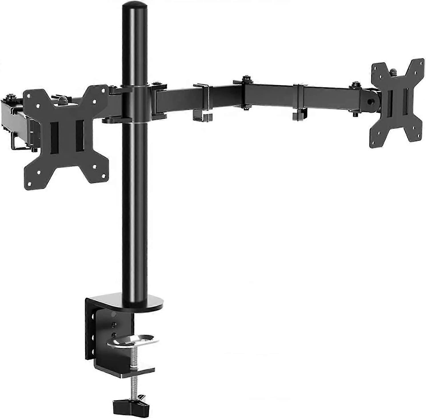 Dual Lcd Monitor Desk Mount, Full Adjustable Monitor Stand For Acsergery Desk, Heavy-duty Gift