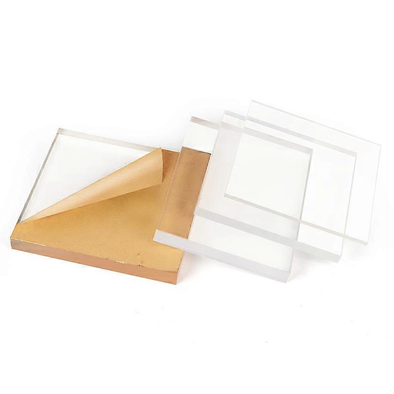 Clear Acrylic Sheet Laser Cut Plexiglas Display Frame Wall Hanging Square 30x20cm Thickness 2mm 1pc