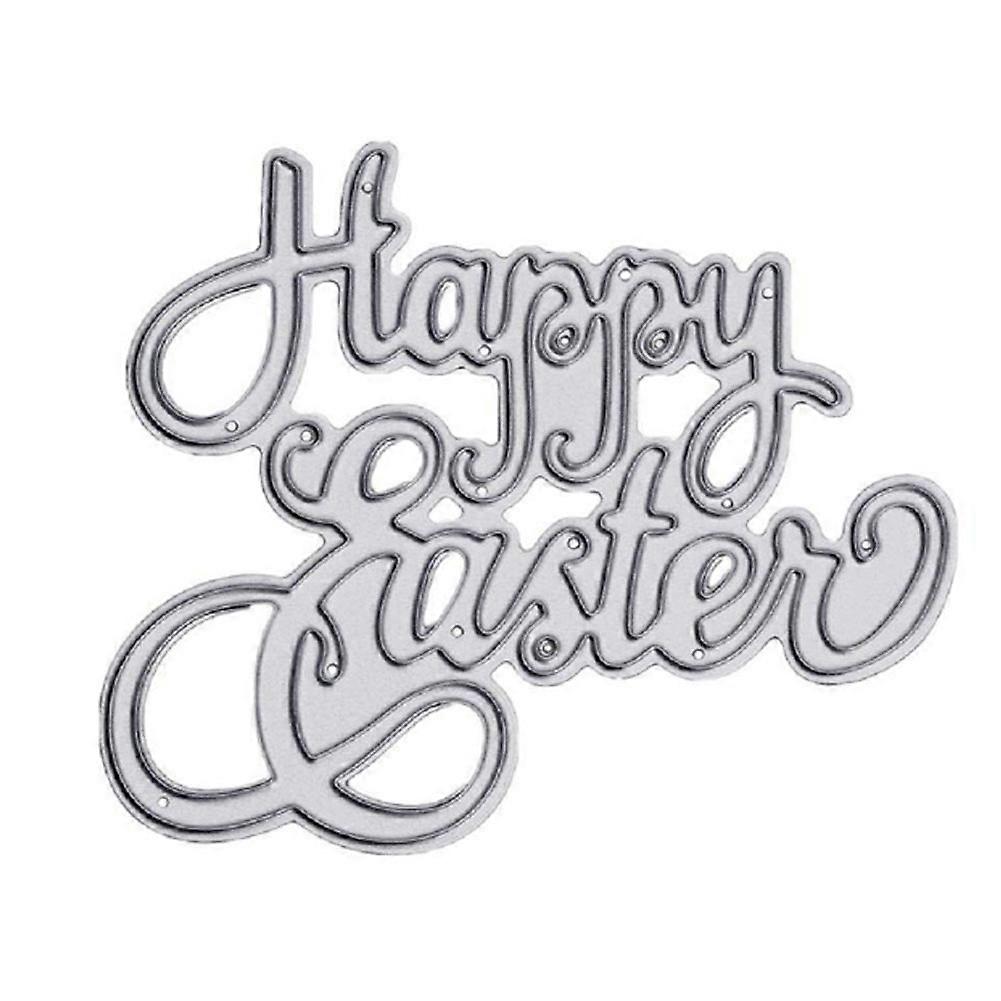 Happy Easter Cutting Die DIY Craft Scrapbook Emboss Paper Card Stencil Mold