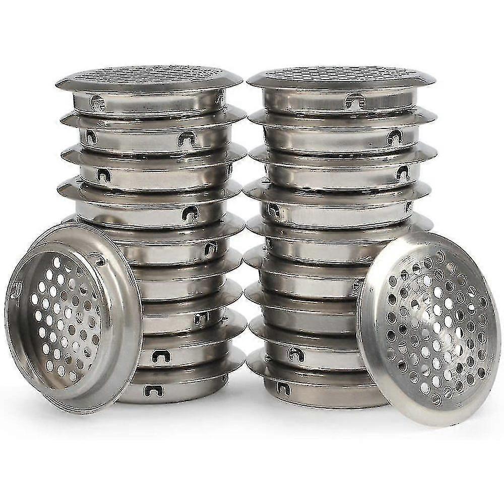 50 stykker ventilasjonsgitter rustfritt stål ventilasjonshull