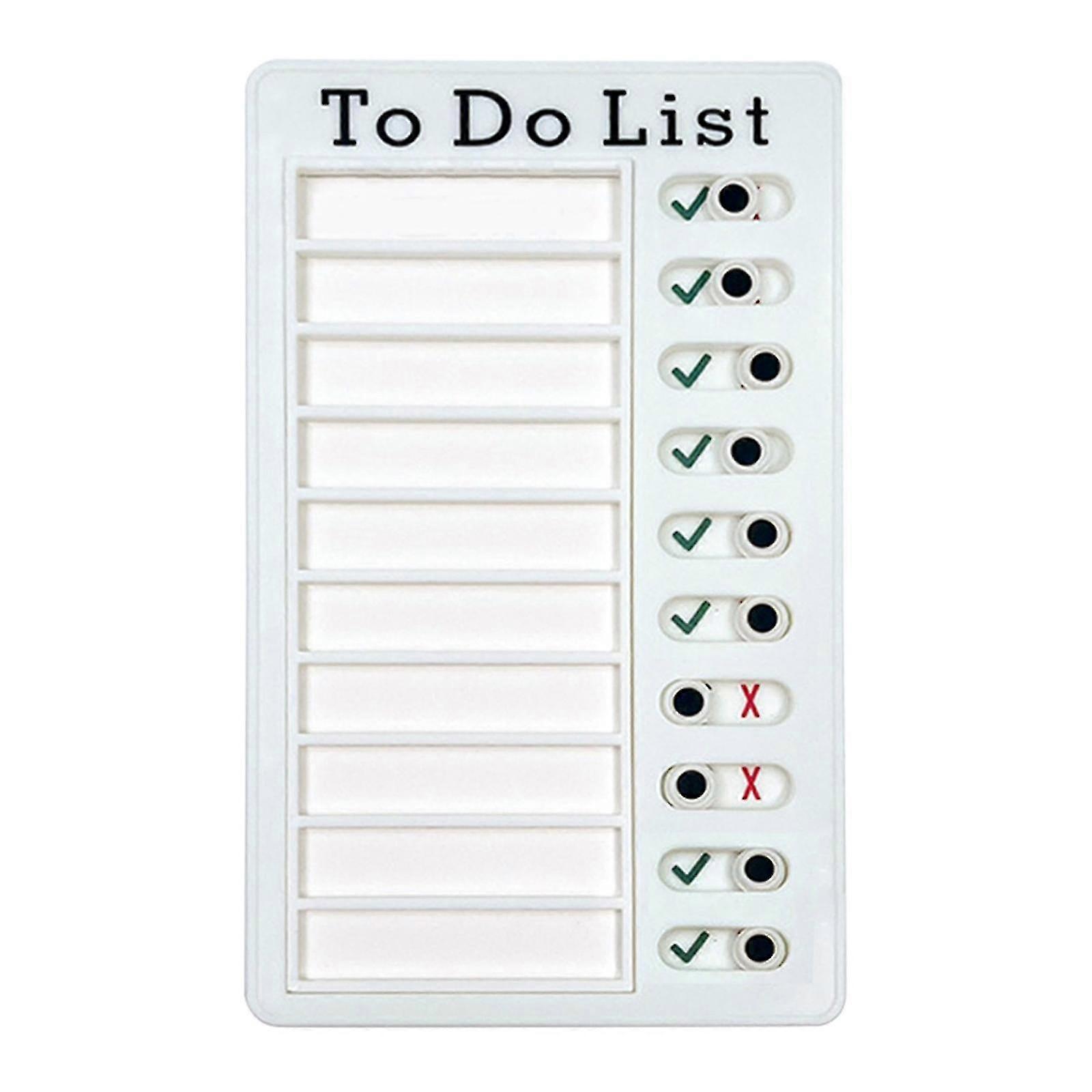 Chores Checklist Memo Plastic Board Chore Chart Reusable My Chores Elder Notes 4.7x7.9 Inch
