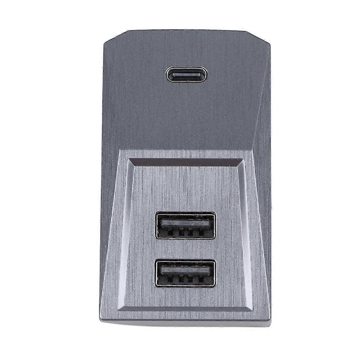 USB Hub for Model 3 Model Y 2021-2023, 4-In-1 Multi Port Glove Box Hub Flash Drive Docking Station Accessories