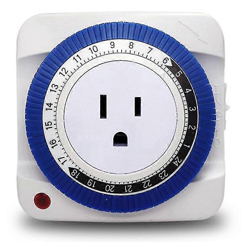 24 Hour Timer Socket Mechanical Program Timer Switch Socket 230v Wall Outlet Protector Energy Savei-dt