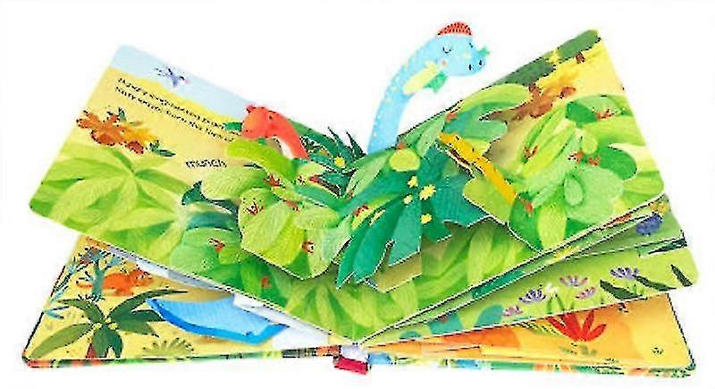 3-6歳のUsborneの覗き見の中のポップアップ恐竜の英語教育3Dフラップ絵本赤ん坊の子供読書本
