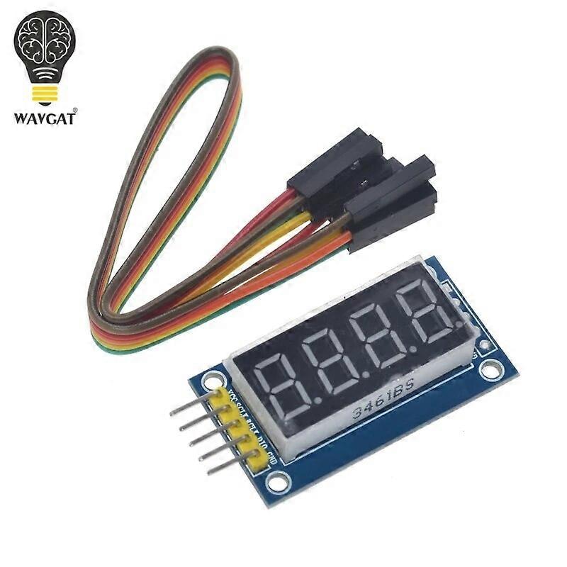 Free  4 Bits Digital Tube LED Display Module Four Serial for 595 Driver