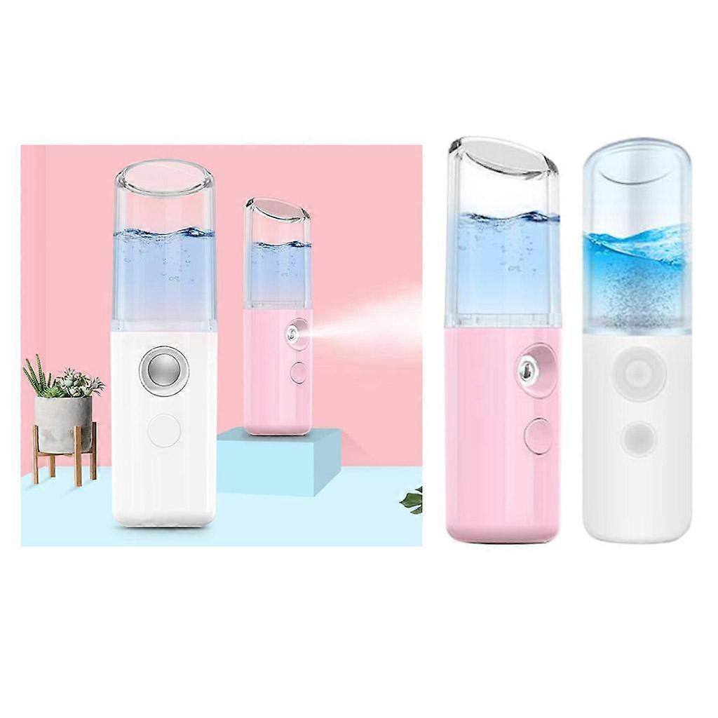 2pcs USB  Mist Spray Face Facial Moisturizing Handy Atomization Mister