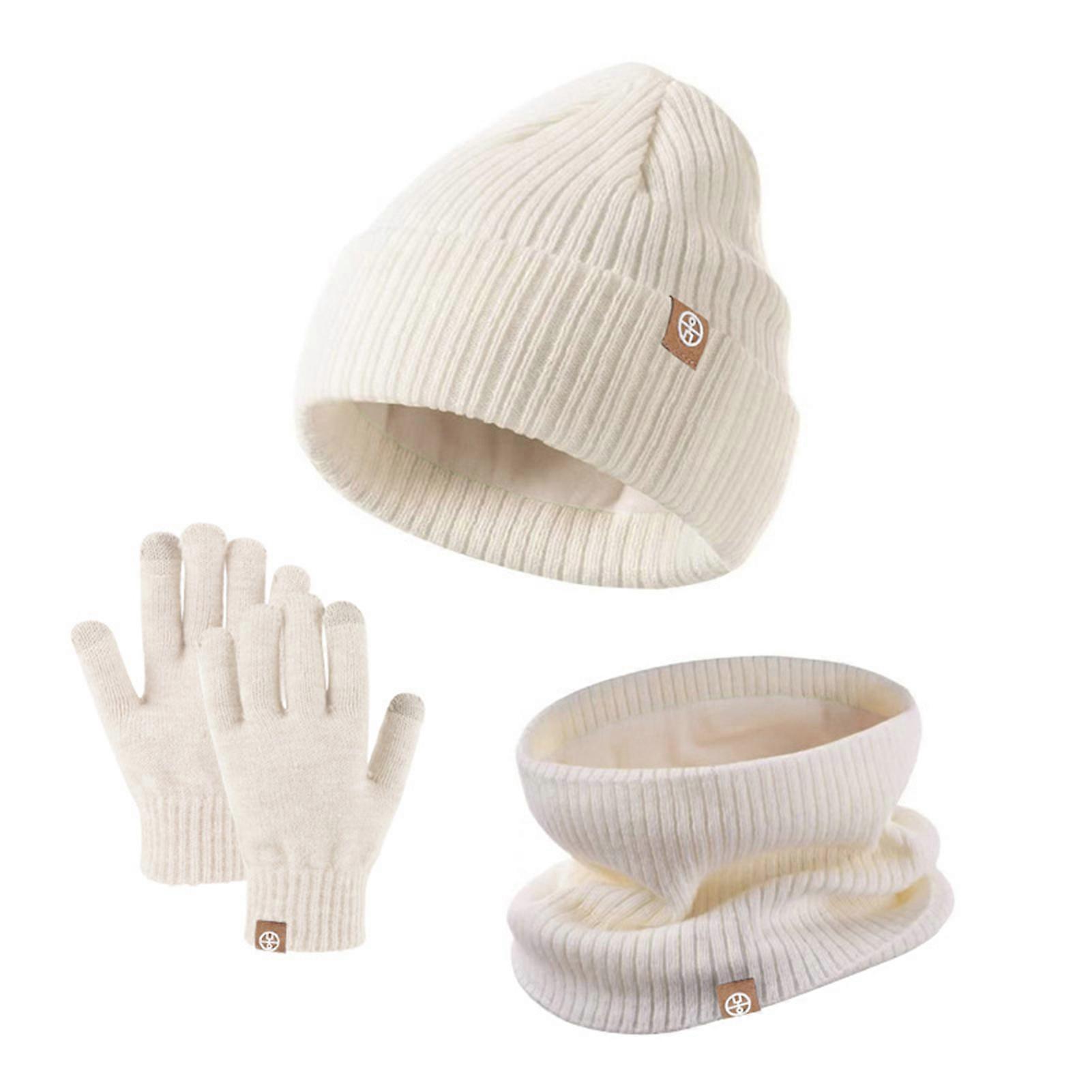 3 Piece Toddler Winter Hat Scarf Gloves Set Cold-Resistant Scarf For Travel