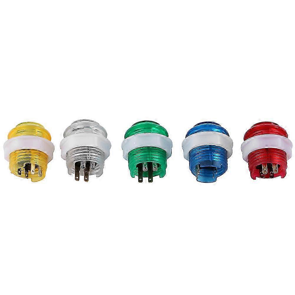5PC/set LED Illuminated Push Button with Microswitch for Arcade Game