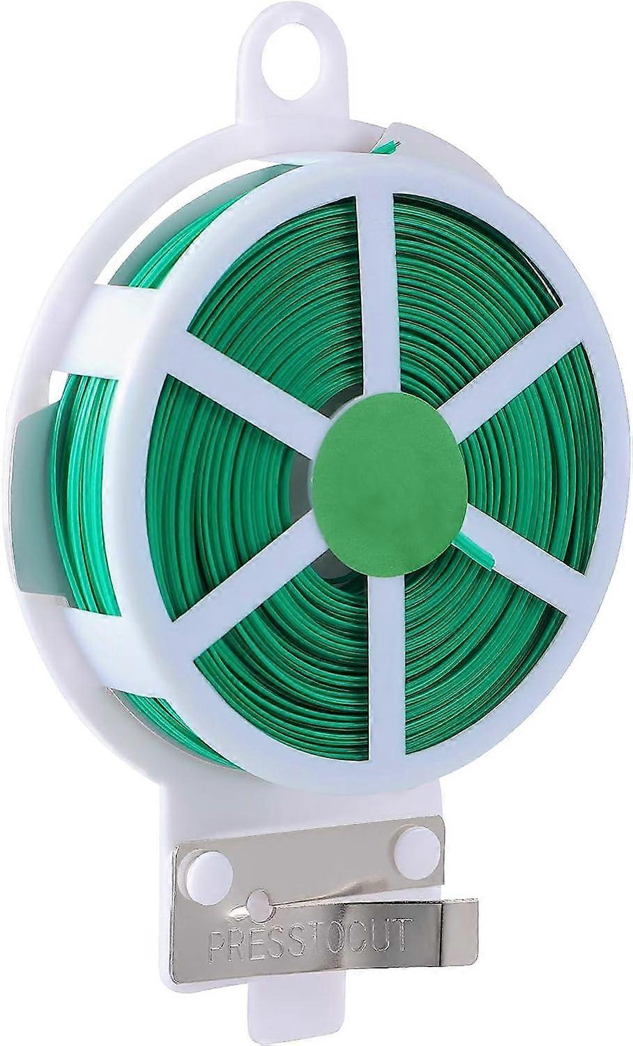 50 Pack Twisted Cable with Green Plastic Coating