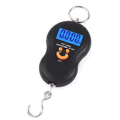50kgポータブル電子スケールポータブル食料品ショッピングの漁具のフックスケールは、スケールの荷物フックスケールを示します