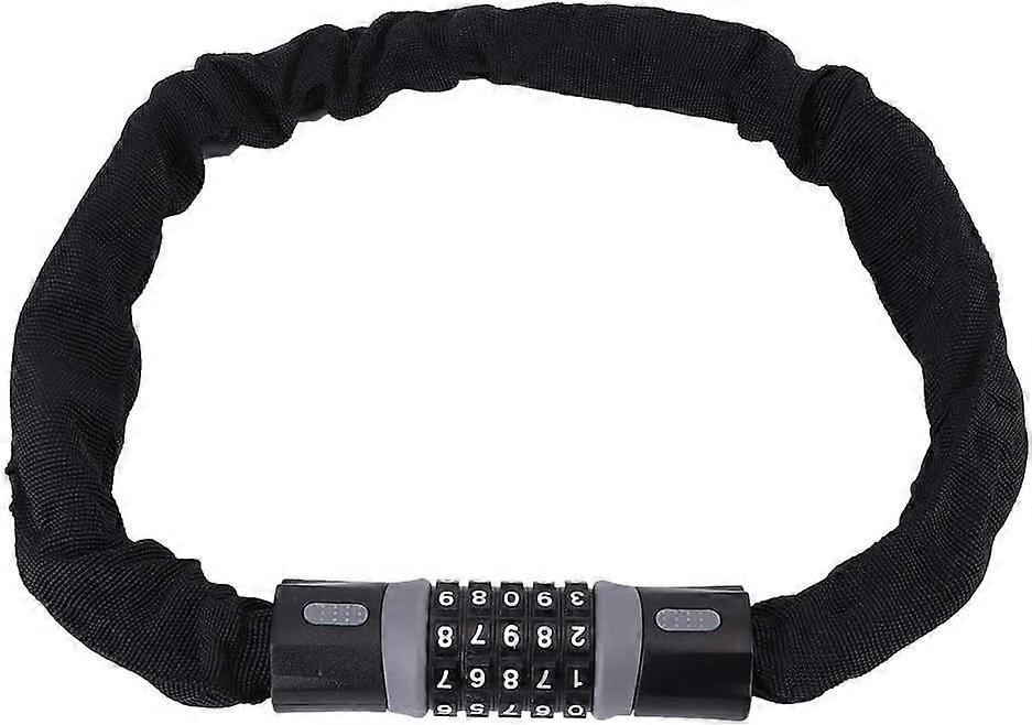 0,9 m sykkelkombinasjonskjedelås, bærbar terrengsykkellås med nummerkodesikkerhet for e-sykler og scootere