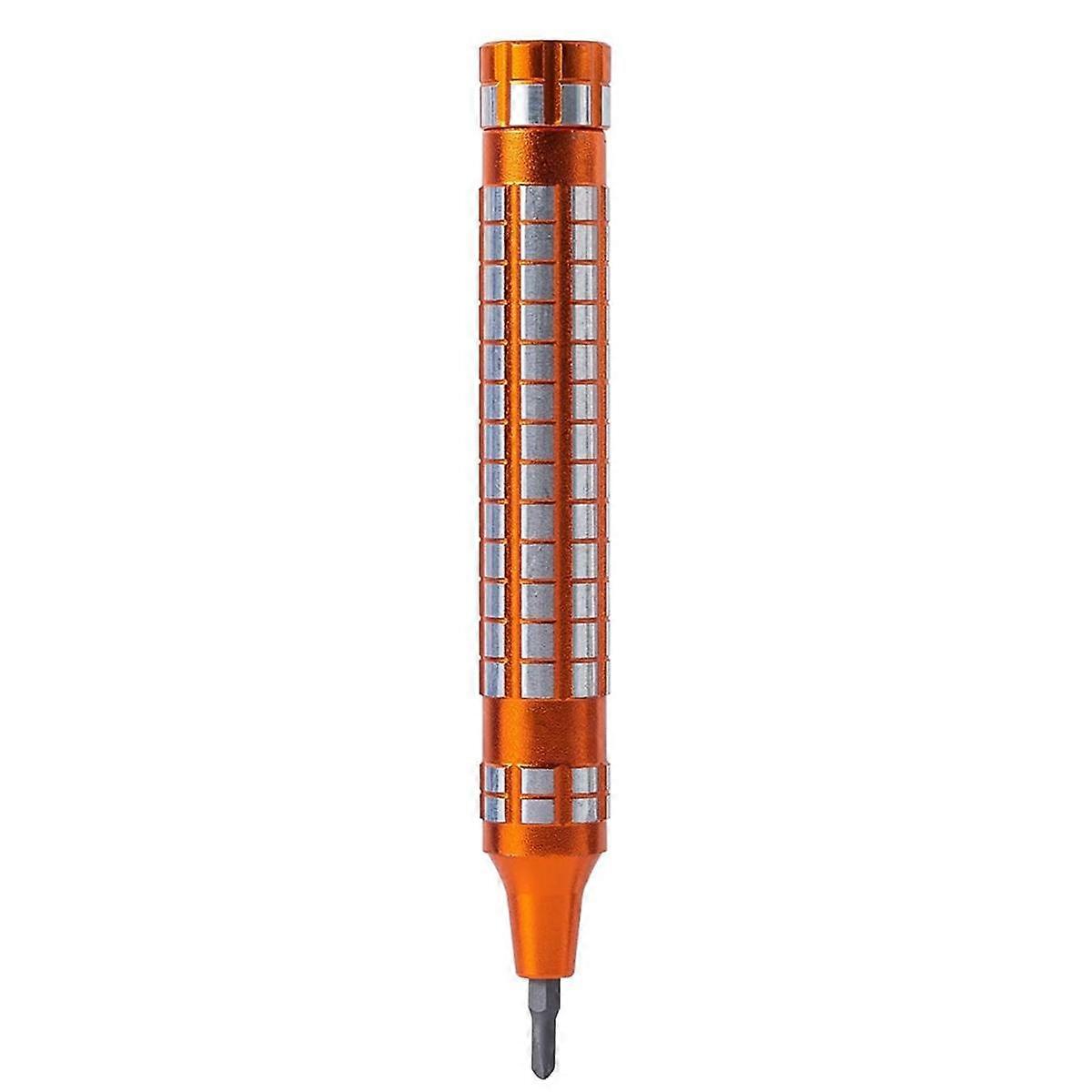 Screwdriver Set, Pen Style Manual Screwdriver,24-in-1 Small Screwdriver, Ideal for Laptop,Phone,Jewelry,and Watch Orange