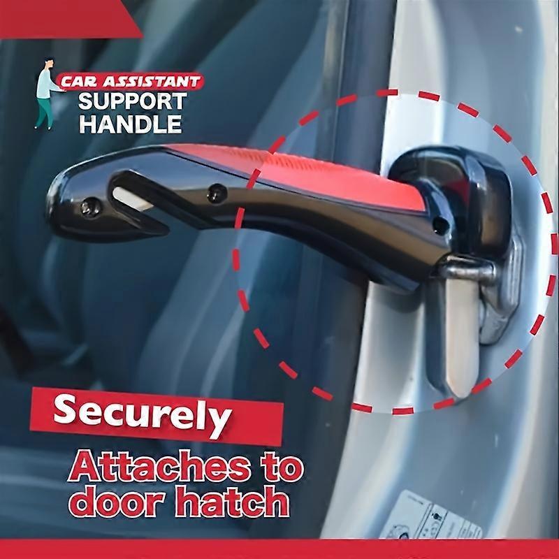 1pc Portable Vehicle Support Grab Bar - Emergency Escape Tool, Equipped With Window Breaker, Seat Belt Cutter, LED Flashlight