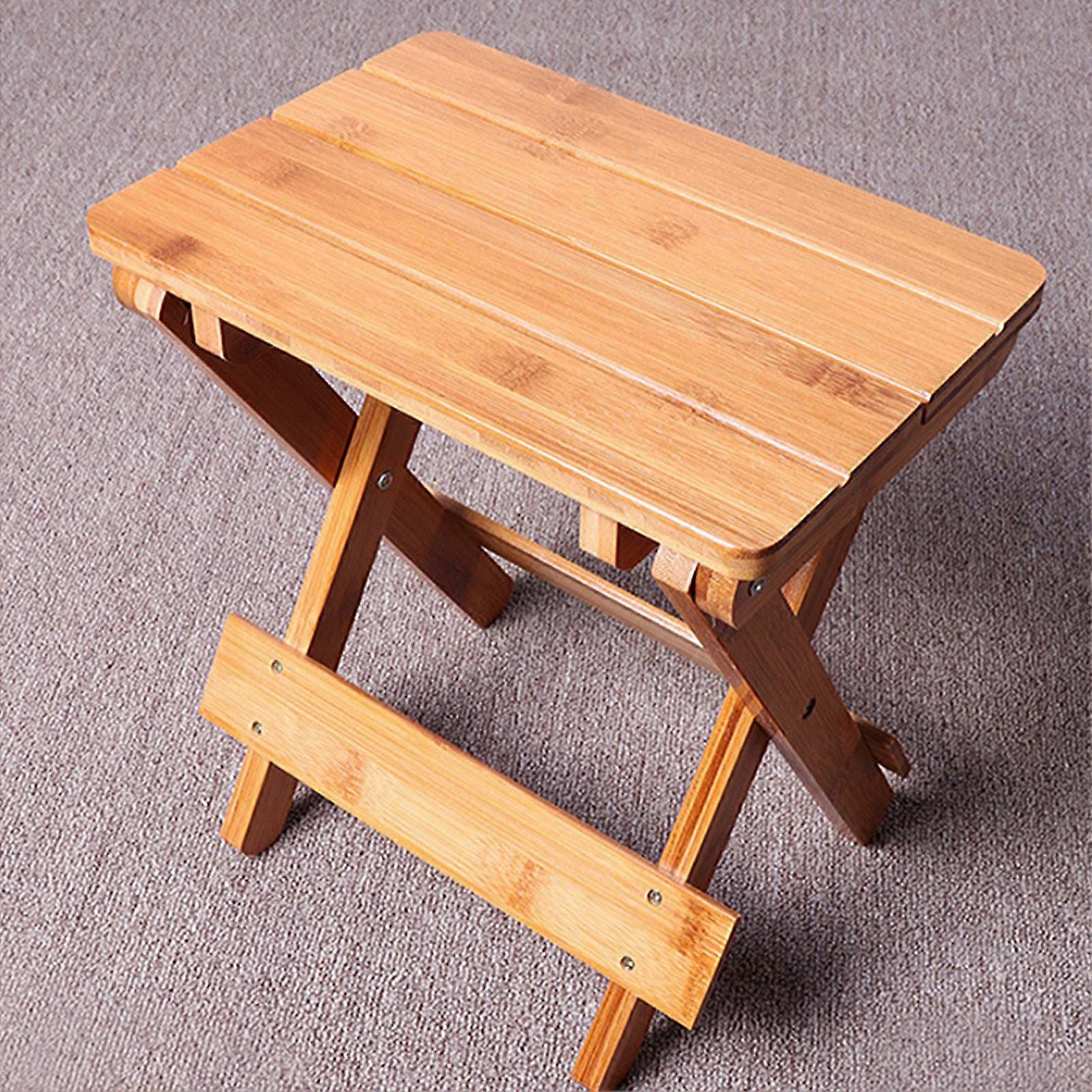 Children's Square Wooden Stool: Durable Scratch-Resistant Foldable Multi-Purpose